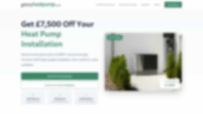 Next.js Heat Pump Lead Generation Website - Screenshot Protected